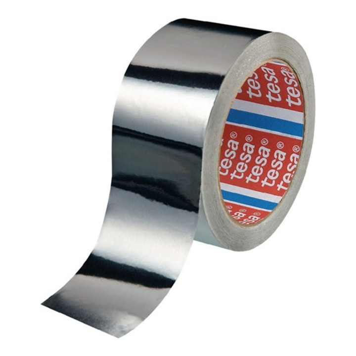 tesa® 50565 Aluminium Klebeband ohne Liner 50 m × 25 mm farblos