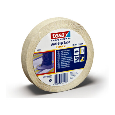 tesa® 60952 Anti-Rutschband 15 m × 25 mm fluoreszierend