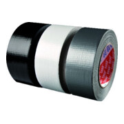 tesa Ruban adhésif 74613 argent mat 50 m x 50 mm avec support en tissu PET
