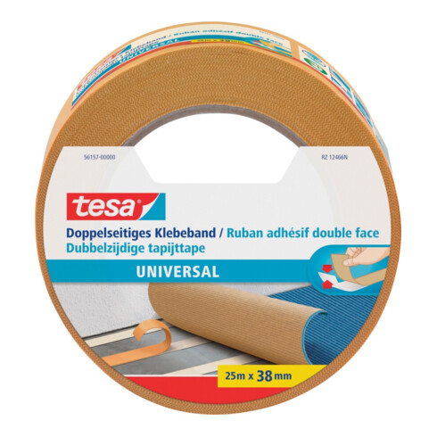 tesa Ruban adhésif double face 25 m x 38 mm universel