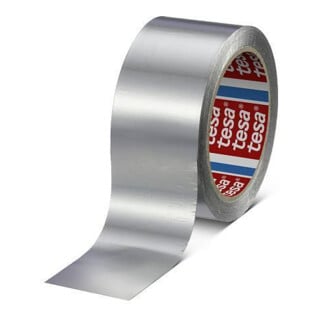 tesa Ruban aluminium 50 m x 25 mm, 30 µ, sans pellicule de protection