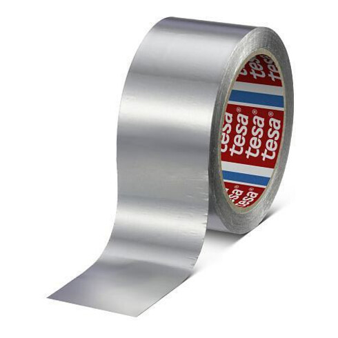 tesa Ruban aluminium 50 m x 25 mm, 30 µ, sans pellicule de protection