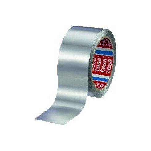 tesa Ruban aluminium 50 m x 25 mm, 30 µ, sans pellicule de protection