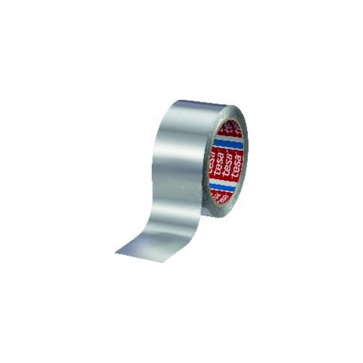 tesa Ruban aluminium 50 m x 25 mm, 30 µ, sans pellicule de protection