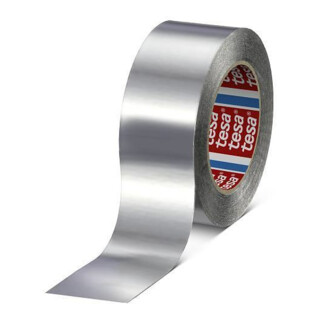 tesa Ruban aluminium 50 m x 50 mm, 50 µ, sans liner