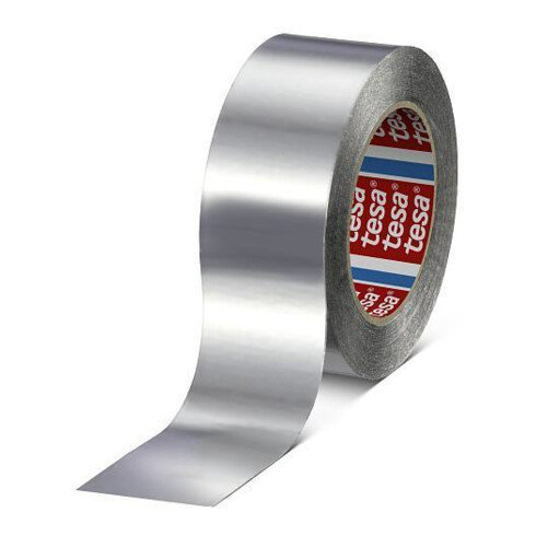 tesa Ruban aluminium 50 m x 50 mm, 50 µ, sans liner
