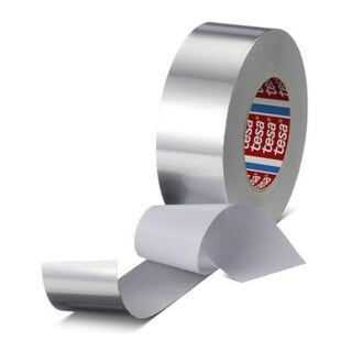 tesa Ruban aluminium 50 m x 50 mm, 75 µ, avec liner