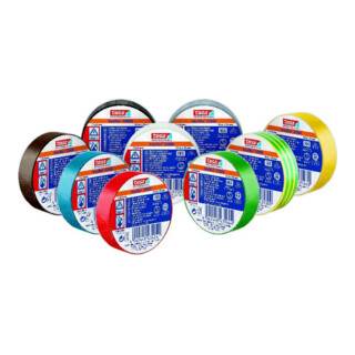 tesa Ruban isolant électrique PVC 20m x 19mm, vert
