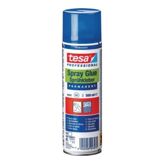 tesa Sprühkleber 60021, permanent, silikonfrei, 500ml