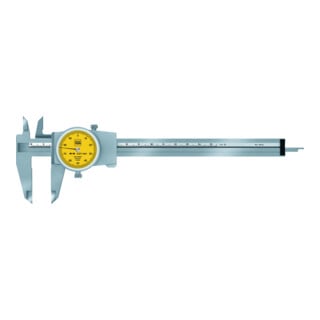 TESA Technology Messschieber mit Rundskala und Stoßschutzeinrichtung, 150 mm, 0,01 mm
