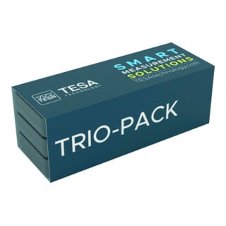 TESA Technology Trio-Pack-Satz von 3 Universalmessschiebern IP67 mit Vierkant-Messstab, 150 mm, 0,01 mm