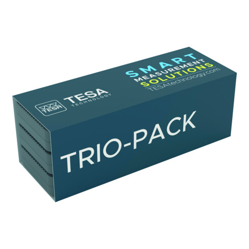 TESA Technology Trio-Pack-Satz von 3 Universalmessschiebern IP67 mit Vierkant-Messstab, 150 mm, 0,01 mm