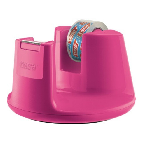 tesa Tischabroller Easy Cut Compact 53823-00000 pink +Klebefilm