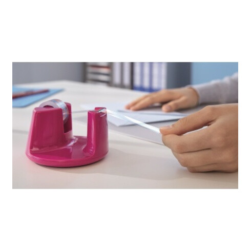 tesa Tischabroller Easy Cut Compact 53823-00000 pink +Klebefilm