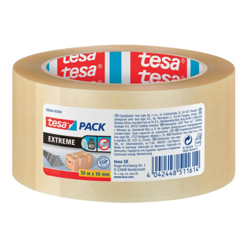 tesapack 50 m x 50 mm Extrême brun 58645