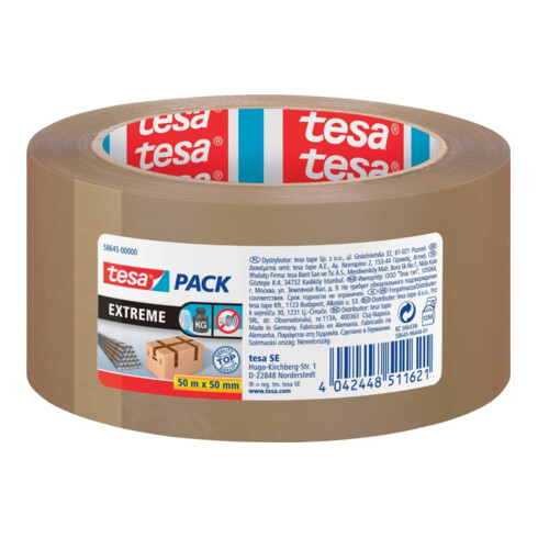 tesapack 50 m x 50 mm Extrême transparent 58644