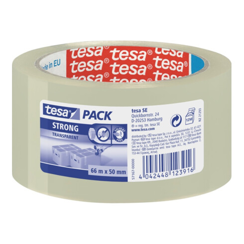 tesapack 57167 66m x 50mm transparent