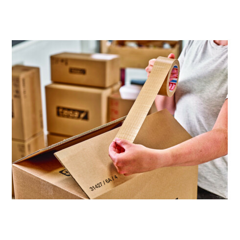 tesapack 60013 Papier brun - 15-25 m : 50 mm treillis en fibre de verre