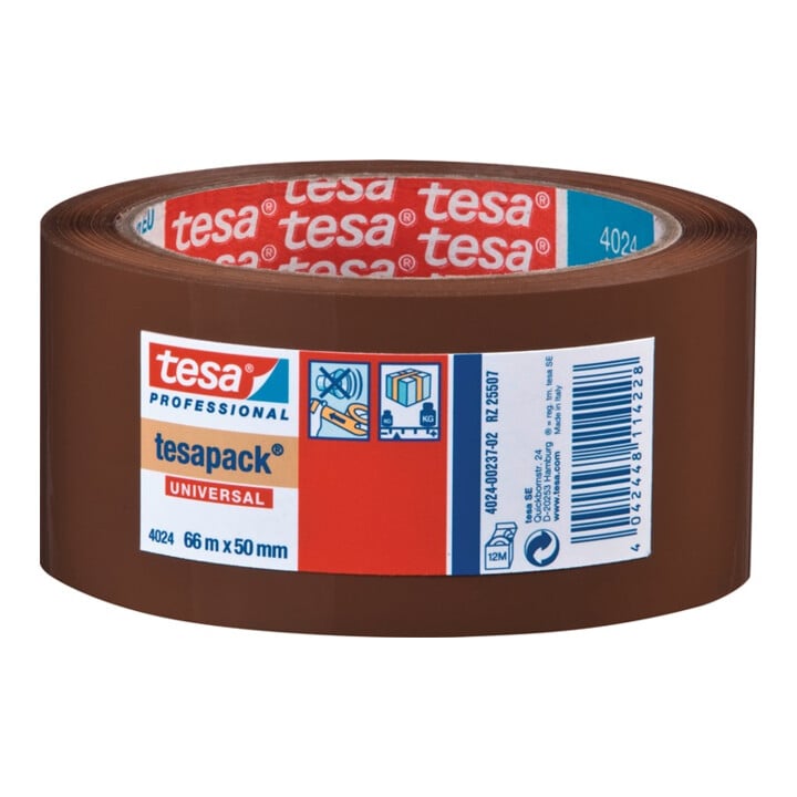 tesapack® 4024 Verpackungs-Klebeband 60 m × 50 mm braun