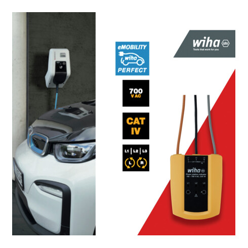 Testeur de continuité Wiha jusqu'à 400 V CA, CAT II 2 piles AAA incluses