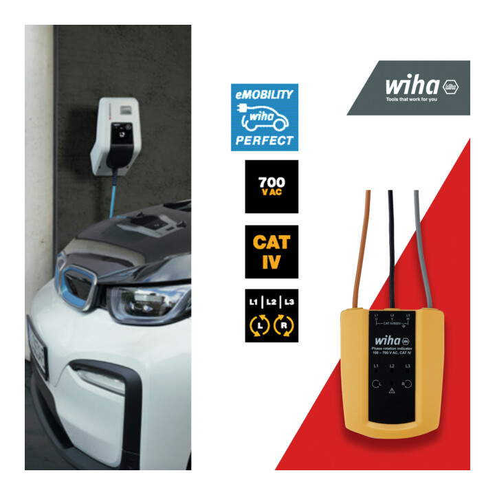 Testeur de continuité Wiha jusqu'à 400 V CA, CAT II 2 piles AAA incluses