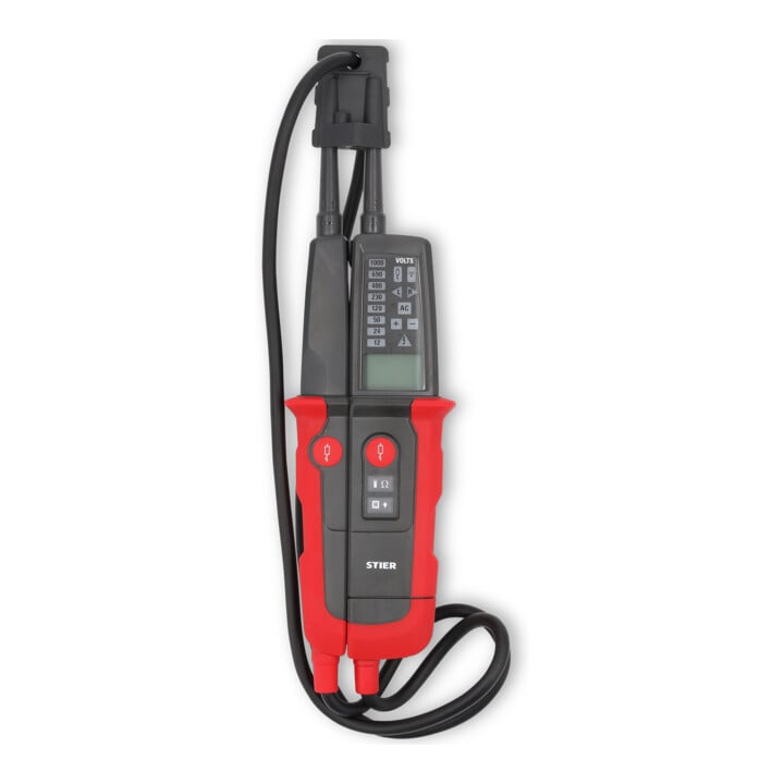 STIER Profi Spannungs- und Durchgangsprüfer 6V-1000V AC/DC 2polig CAT III 1000V CAT IV 600V + STIER Profi Multimeter 0,01mV - 1000V AC/DC CAT III 1000V CAT IV 600V VFD RMS + STIER Digitale Stromzange AC/DC 1000V 400A 40MΩ 100kHz + STIER...
