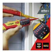 Testeur de tension et de continuité Wiha 0,5 – 1 000 V CA, CAT IV 2 piles AAA incluses-2