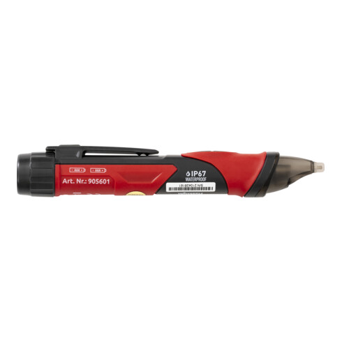 Testeur de tension sans contact STIER jusqu'à 1 000 V c.a., IP67, lampe de poche