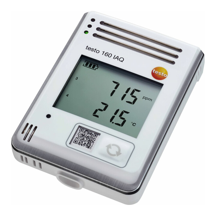 Testo 160 IAQ Funk-Datenlogger mit Display und integrierten Sensoren