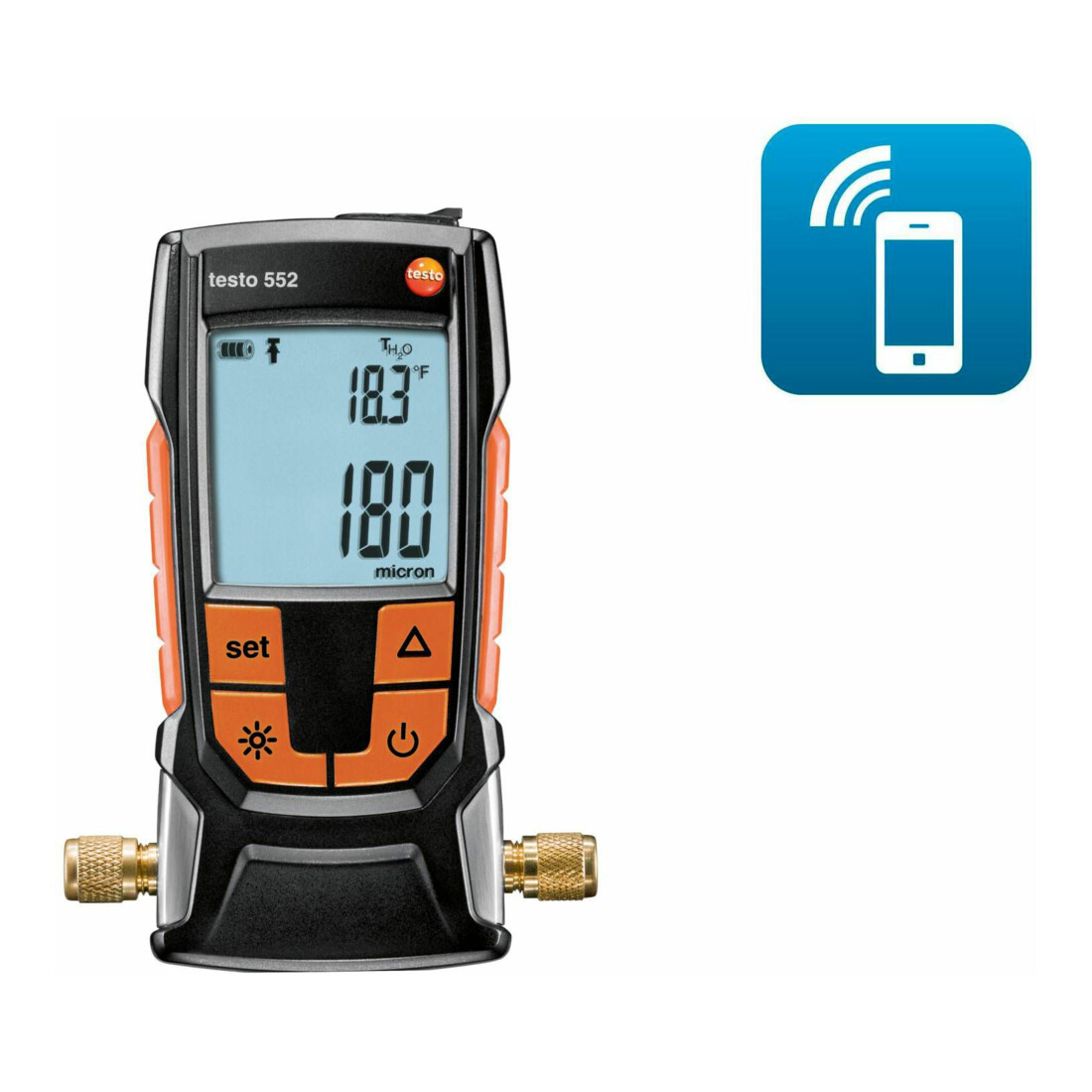 Testo 552 Appareil de mesure de vide avec Bluetooth®