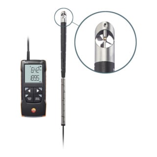 Testo Anémomètre numérique à hélice 416, 16 mm avec connexion à une application