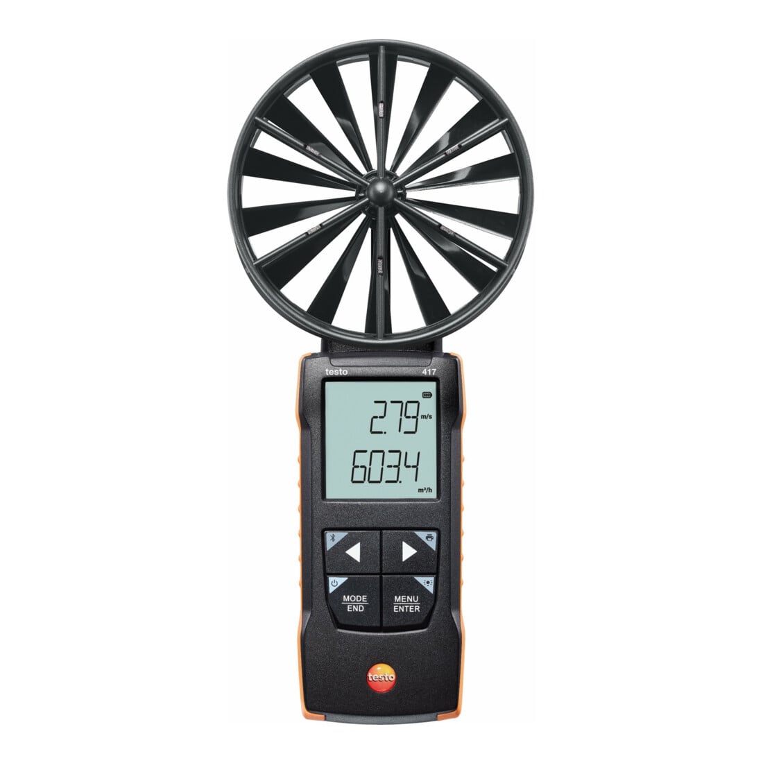 Testo Anémomètre numérique à hélice 417, 100 mm avec connexion à une application