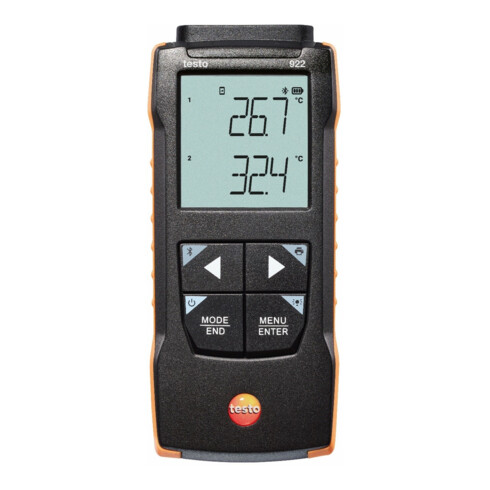 Testo Differenz-Temperaturmessgerät 922 für TE Typ K mit App-Anbindung