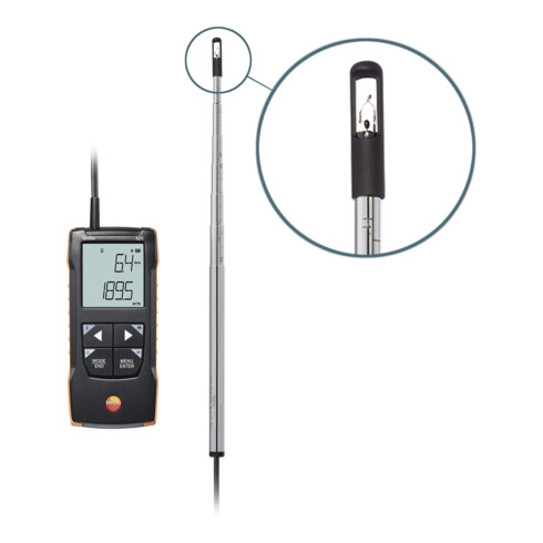 Testo Digitales Hitzdraht-Anemometer 425 mit App-Anbindung