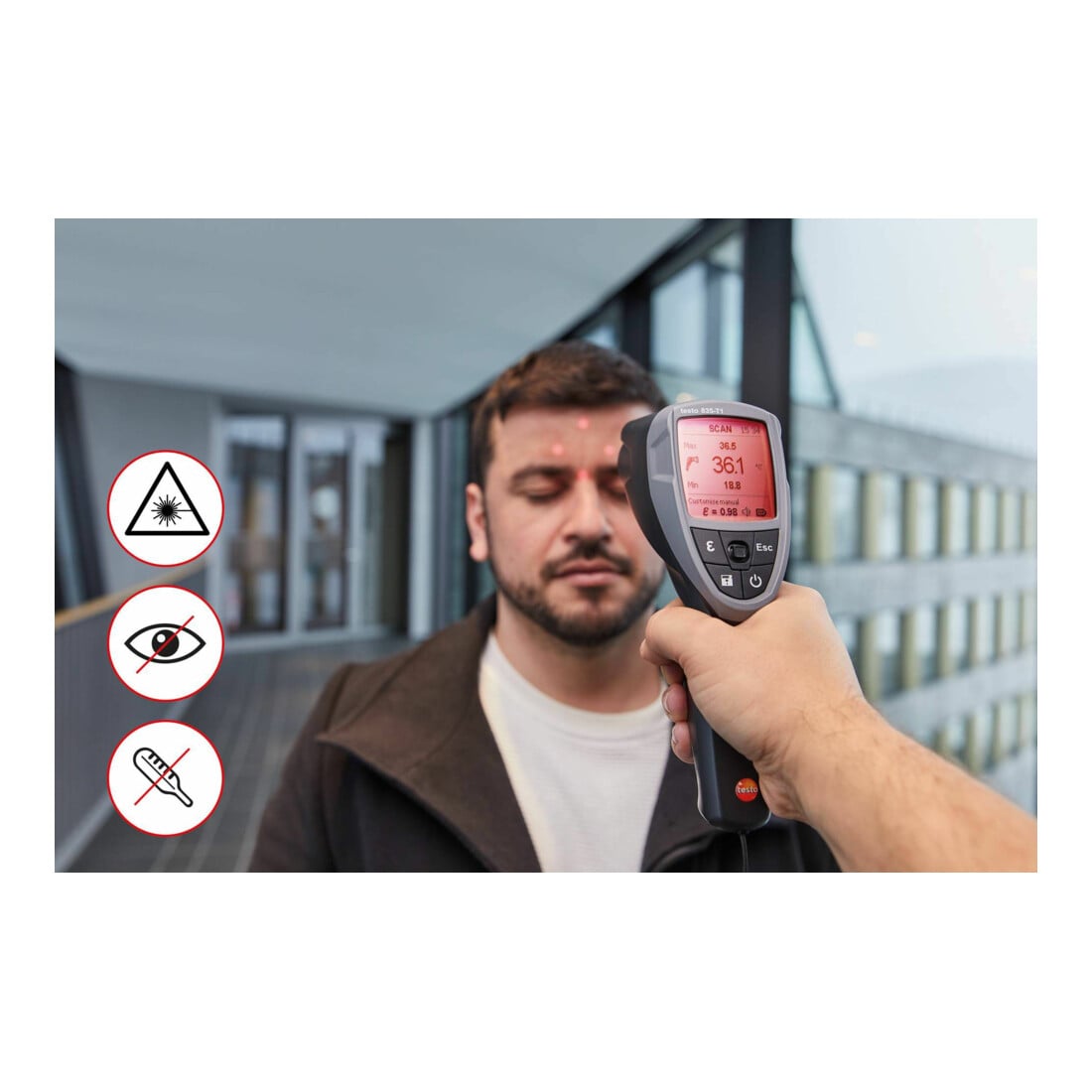Testo Infrarot-Temperaturmessgerät 835T1