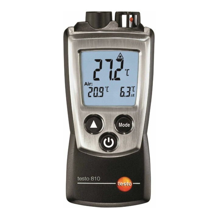 TESTO Lucht- en infrarood-temperatuurmeter, Type: 810