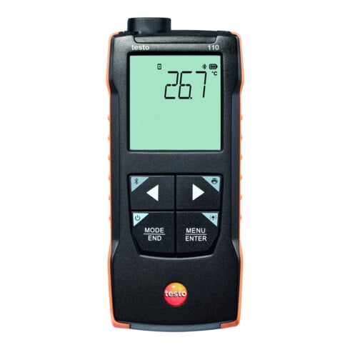 Testo NTC en Pt100 Temperatuurmeter 110 met App Aansluiting