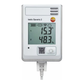 Testo Saveris 2-H1 Enregistreur de données sans fil, capteurs intégrés de température et d’humidité
