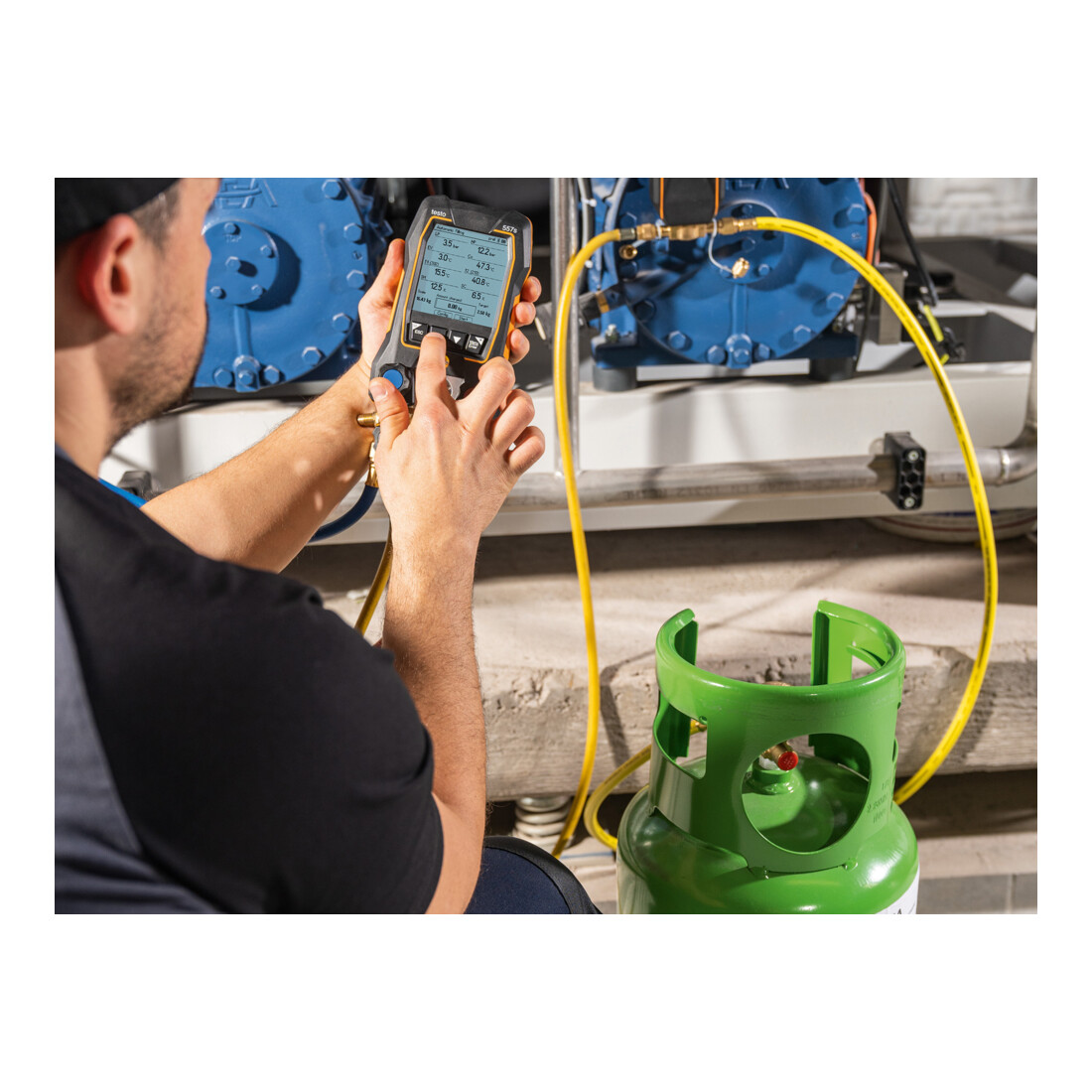 Testo Set Bilancia digitale per refrigeranti 560i con valvola intelligente e Bluetooth