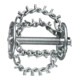 Tête de filature à chaîne Rothenberger avec pointes, 4 chaînes, anneau, 16 mm-1