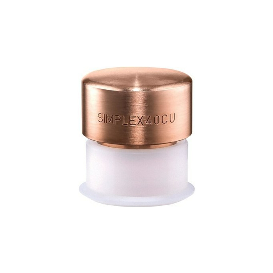 Tête de maillet à frappe amortie SIMPLEX D. tête 40 mm cuivre avec gaine en plas