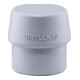 Tête de maillet à frappe amortie SIMPLEX D. tête 40 mm TPE-mid gris mi-dur HALDE-1