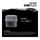 Tête de maillet à frappe amortie SIMPLEX D. tête 50 mm TPE-mid gris mi-dur HALDE-2