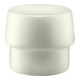 Tête de maillet à frappe amortie SIMPLEX D. tête 60 mm nylon blanc, dur HALDER