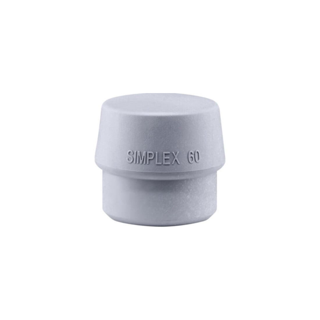 Tête de maillet à frappe amortie SIMPLEX D. tête 60 mm TPE-mid gris mi-dur HALDE