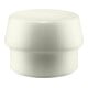 Tête de maillet à frappe amortie SIMPLEX D. tête 80 mm nylon blanc, dur HALDER-1