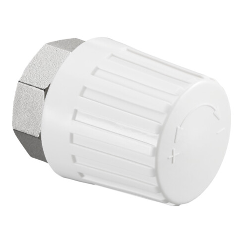 Tête de réglage manuel OV avec préréglage blanc, raccord M 30x1,5