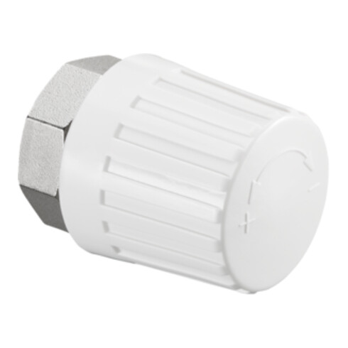 Tête de réglage manuel OV avec préréglage blanc, raccord M 30x1,5