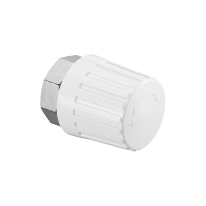 Tête de réglage manuel OV avec préréglage blanc, raccord M 30x1,5