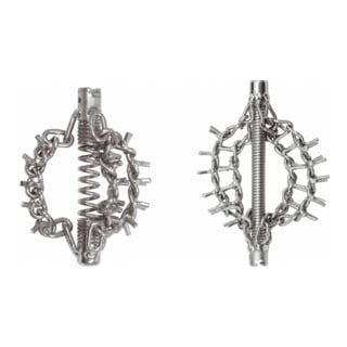 Tête de rotation de chaîne KS Tools avec chaîne à pointes, 3 chaînes 160 mm